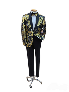 Retro Paris Slim suit with matching Bow tie