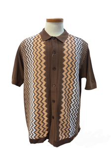 Stacy Adams button Down Knit Polo