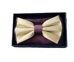 Load image into Gallery viewer, Two Tones Bow Tie With Matching Pocket Square
