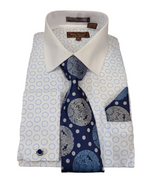 Load image into Gallery viewer, Henri Picard French Cuff Combo Shirt
