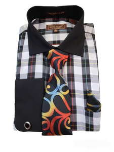 Bruno Conte Dress Shirt& Tie set Combo