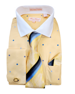 Load image into Gallery viewer, Bruno Conte Polka Dot Dress shirt Set
