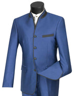 Load image into Gallery viewer, Vinci Slim Fit Banded Collar Suit
