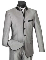 Load image into Gallery viewer, Vinci Slim Fit Banded Collar Suit
