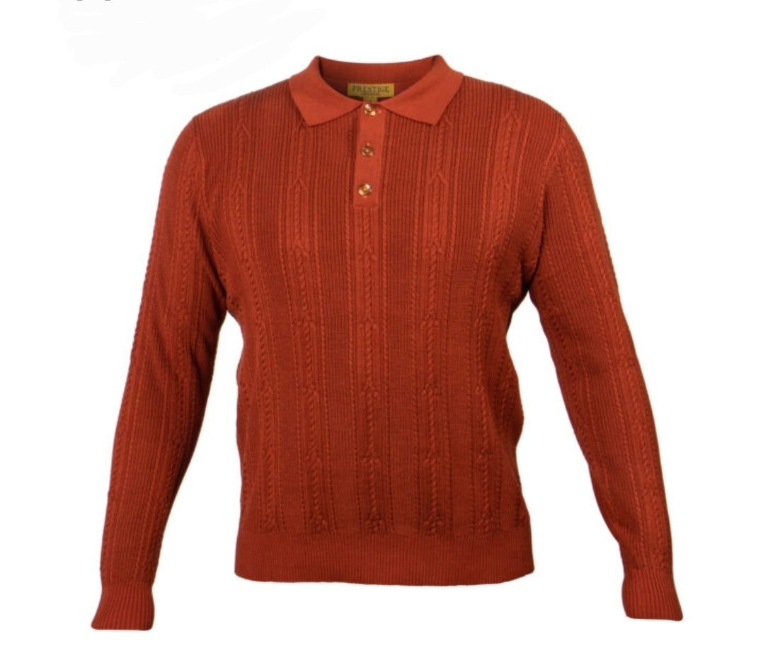 Prestige Cable Style PoloSweater