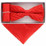 Load image into Gallery viewer, Pleated Bow Tie with Pocket Square
